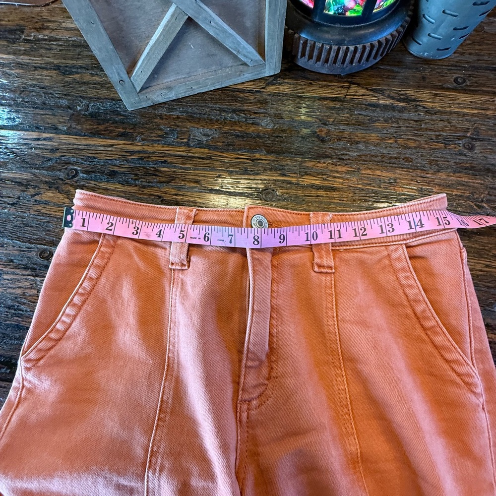 STS Blue 29 Stylish Front Seam Detailing Diane High Rise Rust Pants Wide Leg - Picture 11 of 17